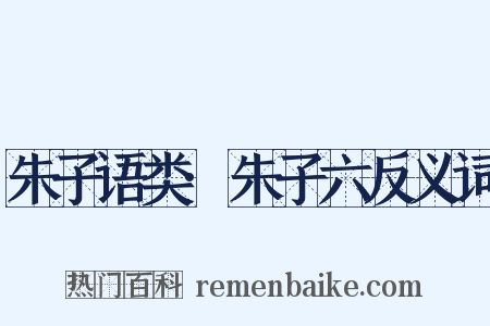 朱子语类·朱子六反义词是什么意思的图片